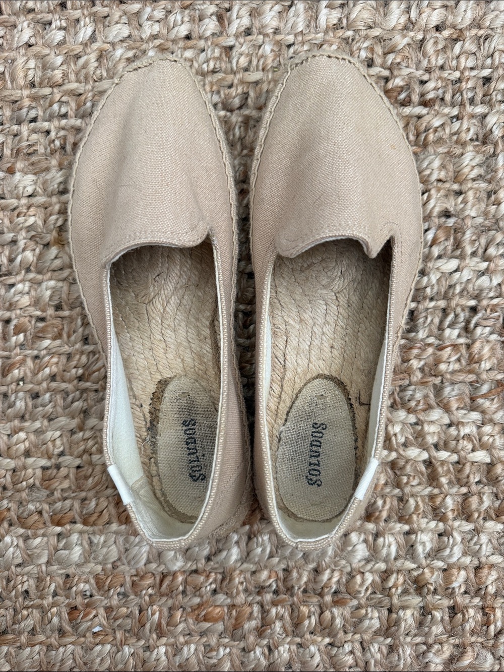 Slip-On Espadrille Flats in Beige - Soludos